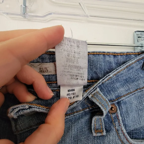 Levi's 515 Bootcut Mid-rise Stretch 12P Jean Y2K denim - Picture 6 of 9